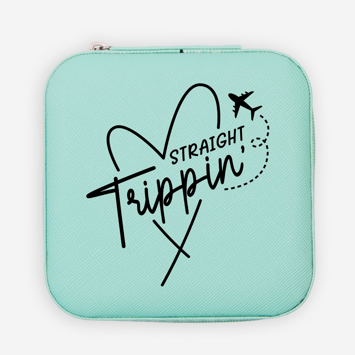 Straight Trippin' Funny Jewelry Travel Case Gift for Trip