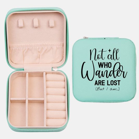 Not all who wander Jewelry Travel Case