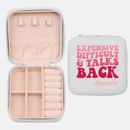 Expensive difficult & talks back Jewelry Travel Case