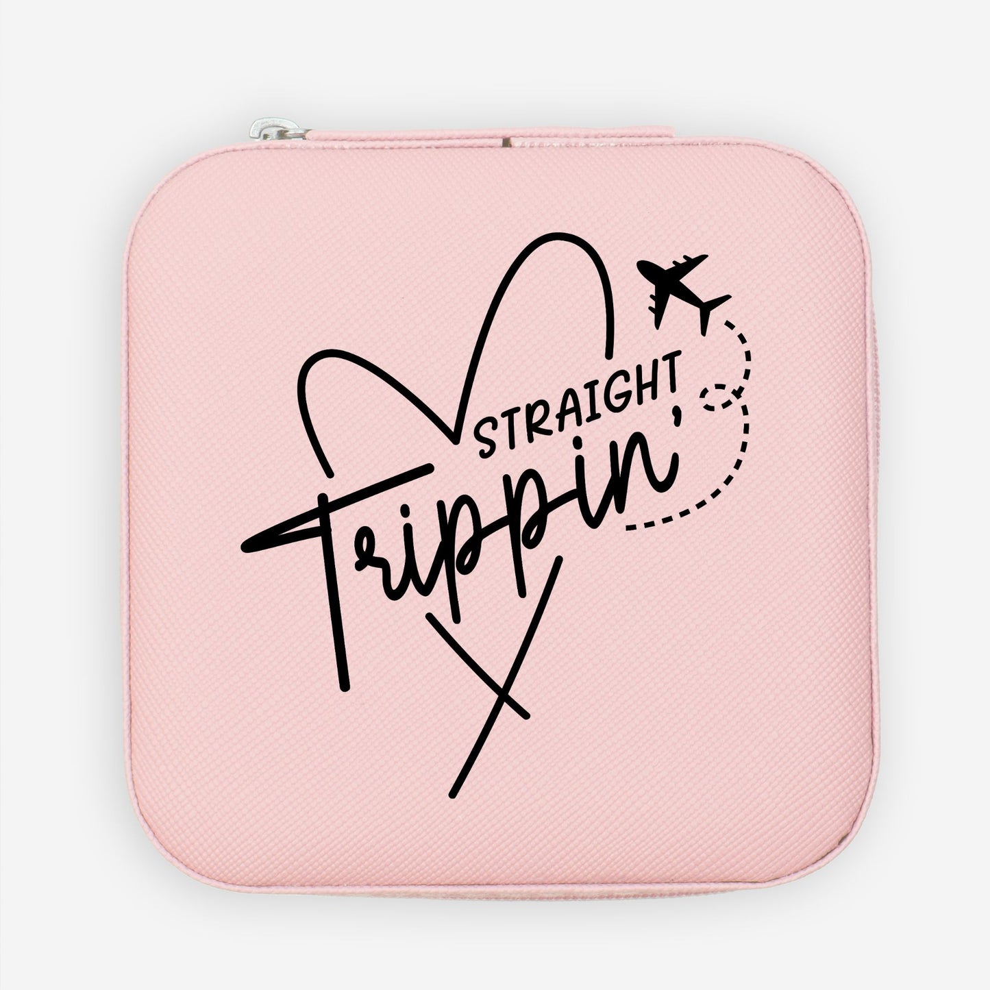 Straight Trippin' Funny Jewelry Travel Case Gift for Trip